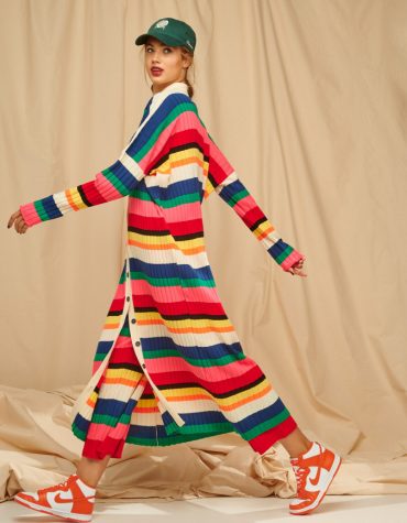Karavan Florian Striped Knittted Shirtdress Multicolor 5