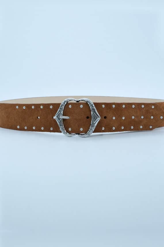 SALT PEPPER Aurora Brown Leather Belt 2