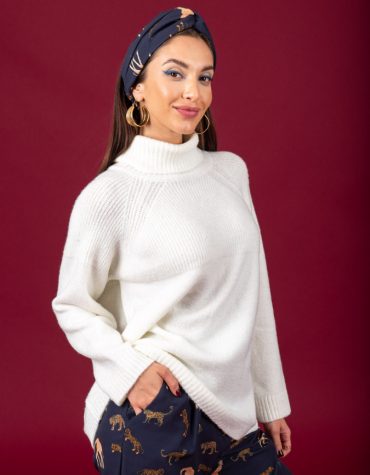 CHATON Freya knit sweater White