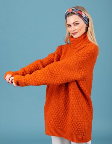 CHATON Hansen knit sweater Orange