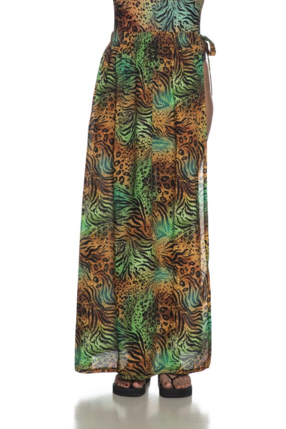 4GIVENESS Dappled Skirt With Jungle Print 3