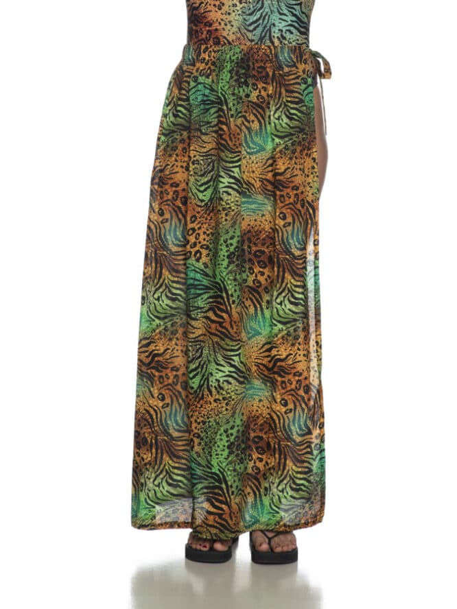 4GIVENESS Dappled Skirt With Jungle Print 3
