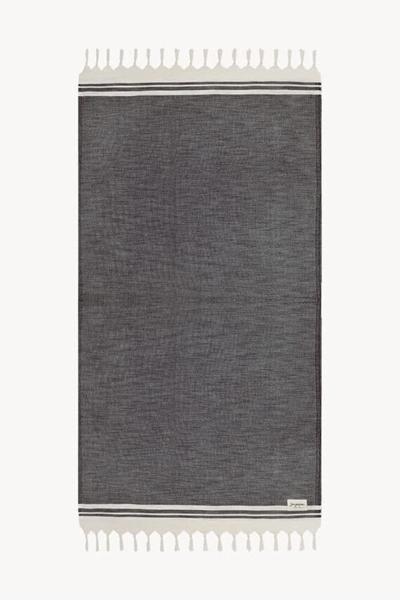 Sea You Soon Resort Tino Tencel Towel – Black 200 x 100cm 3