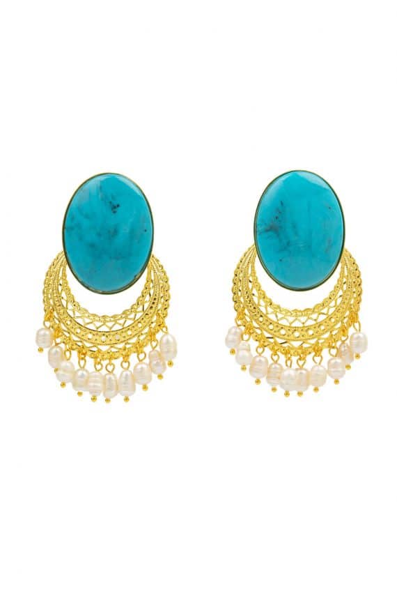 Kaleido Oceans Earrings 24k gold