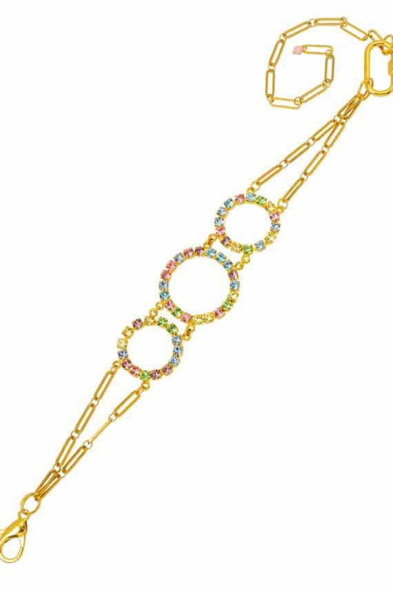 Kaleido Rainbow Necklace 24k gold