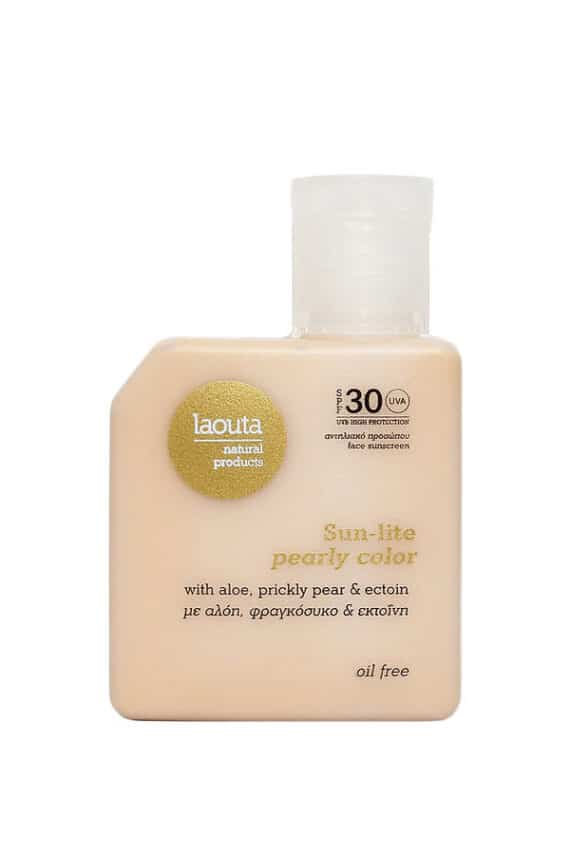 Laouta Sun lite pearl color Face Sunscreen Oil Free 50 ml