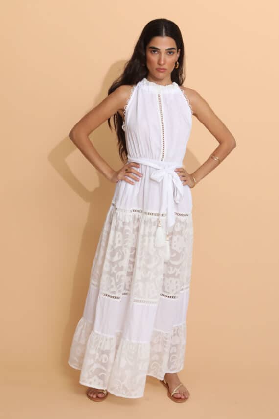 Nema Resort Wear Maxi Dress White 6