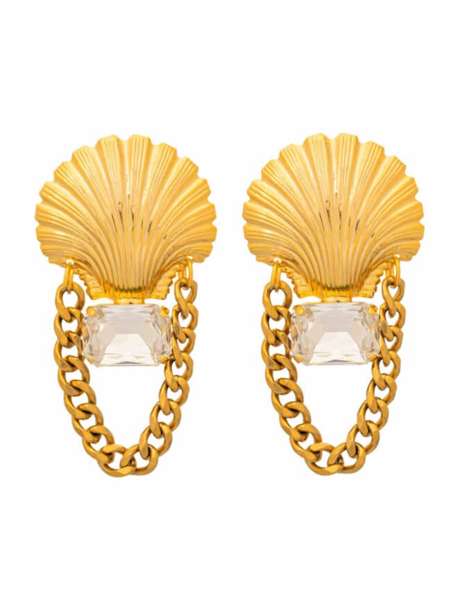 Kaleido Kalymnos Earrings(crystal) 24k gold