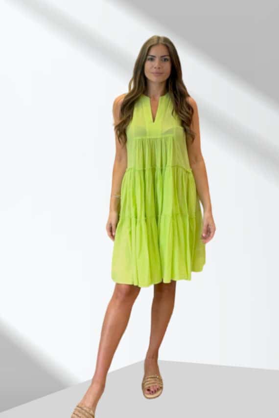 Nema Resort Mini Dress Lime