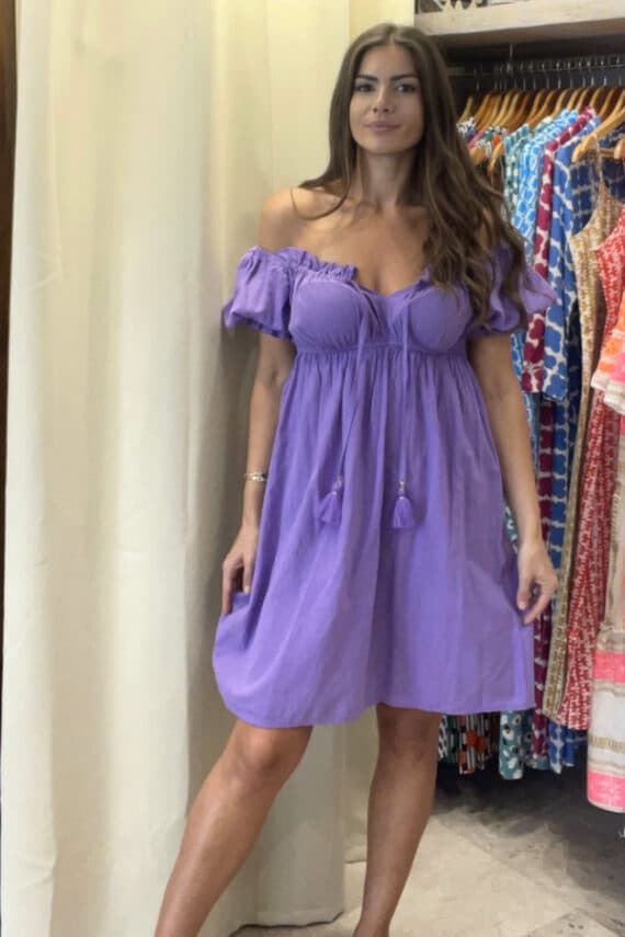 Nema Resort Purple Mini Dress 1