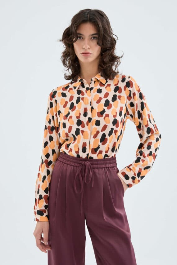 Compania Fantastica Long sleeved shirt with polka dot print 3