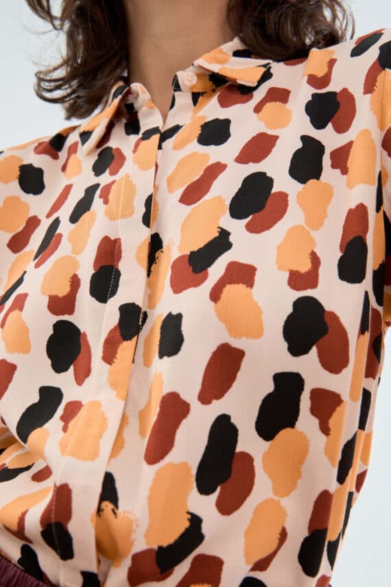 Compania Fantastica Long sleeved shirt with polka dot print 4