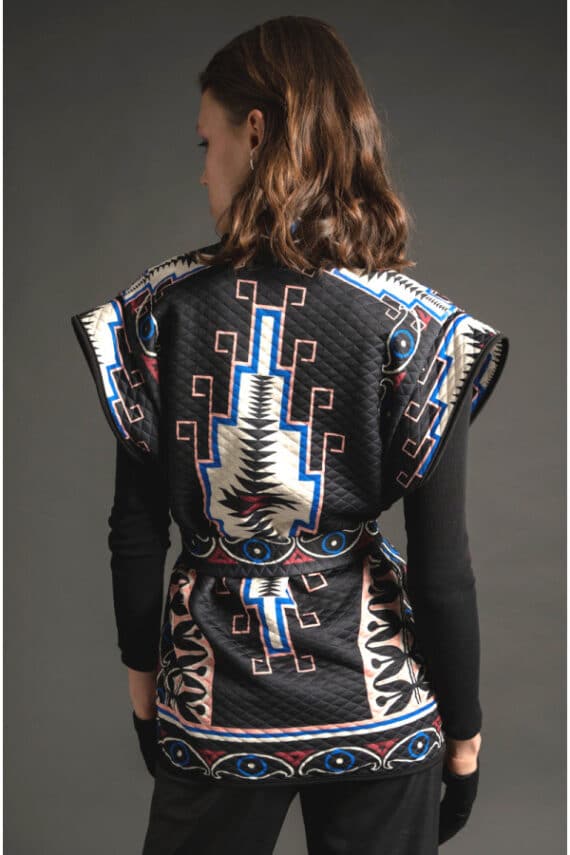 Peace and Chaos Ojibwa Quilt Vest 2