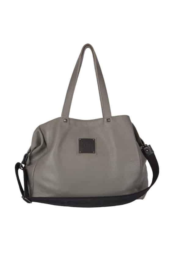 Ames Bags Asti Leather Grey 1