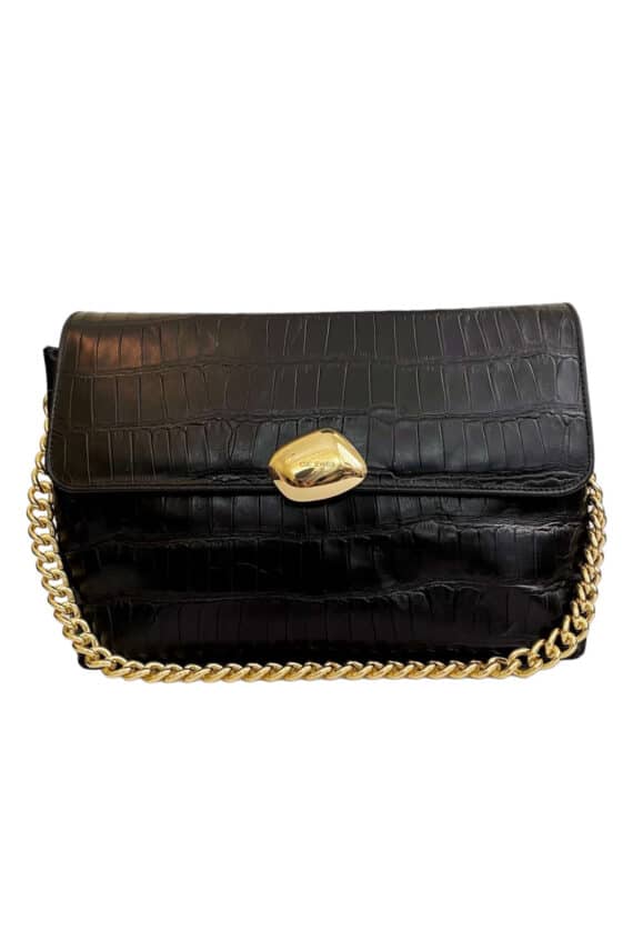 Clic Jewels Ciara Large (Black Croco Genuine Leather)