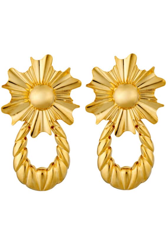 Kaleido Bennu Earrings(Gold) 24k Gold