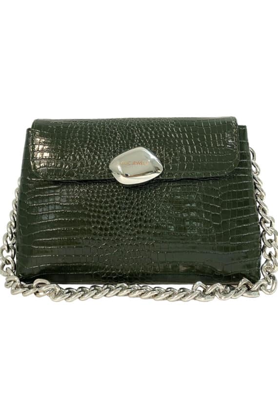 Clic Jewels Donna Medium (Dark Green Croco Genuine Leather)