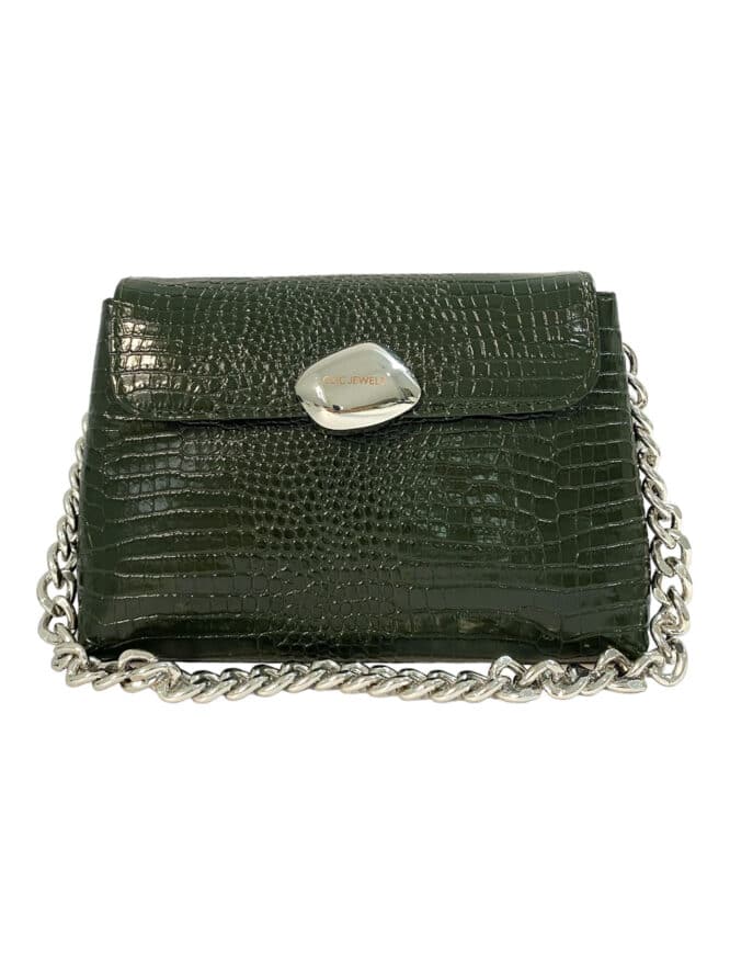 Clic Jewels Donna Medium (Dark Green Croco Genuine Leather)