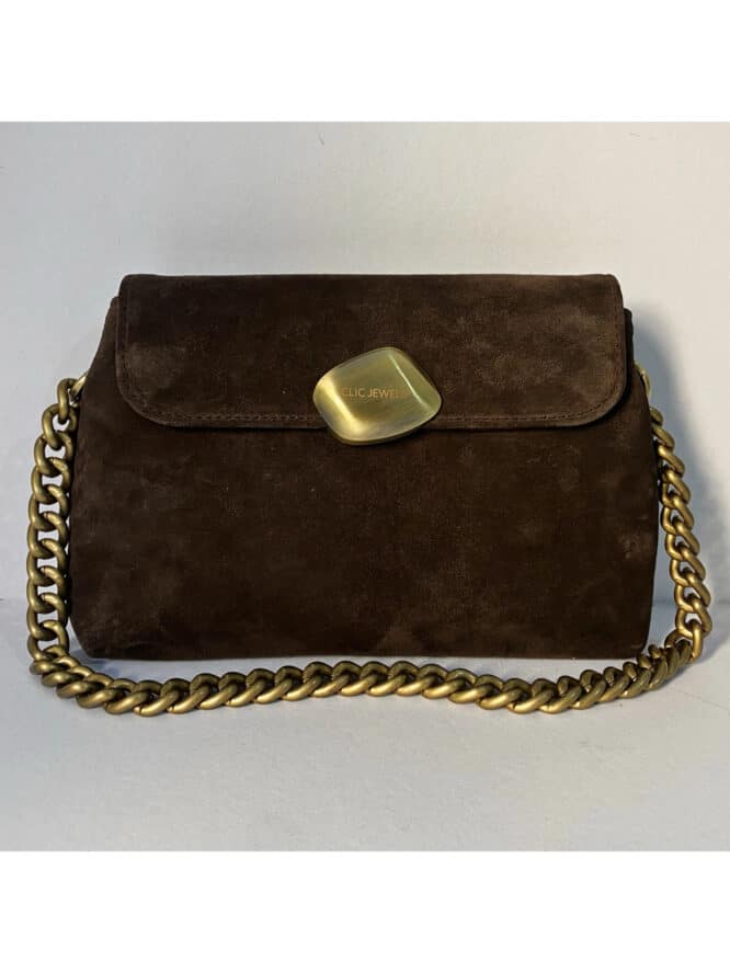 Clic Jewels Donna Medium (Dark Brown Suede Genuine Leather) 1